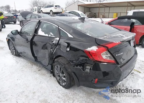 2021 Honda Civic Ex z USA, uszkodzony, nr VIN 19XFC1F34ME007510